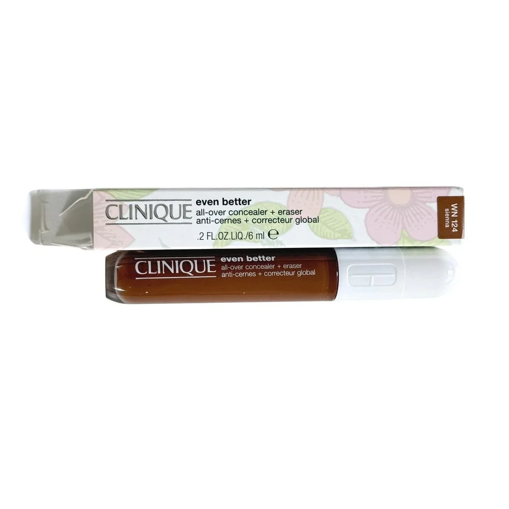 Clinique Even Better All-Over Concealer + Eraser WN 124 Sienna 0.2oz New in Box